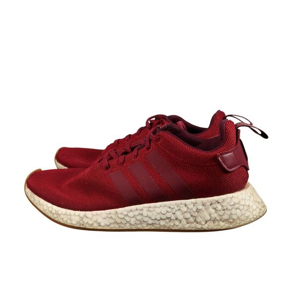 Adidas Shoes Mens 10.5 Athletic Trainers NMD R2 Collegiate Burgundy Casual Run